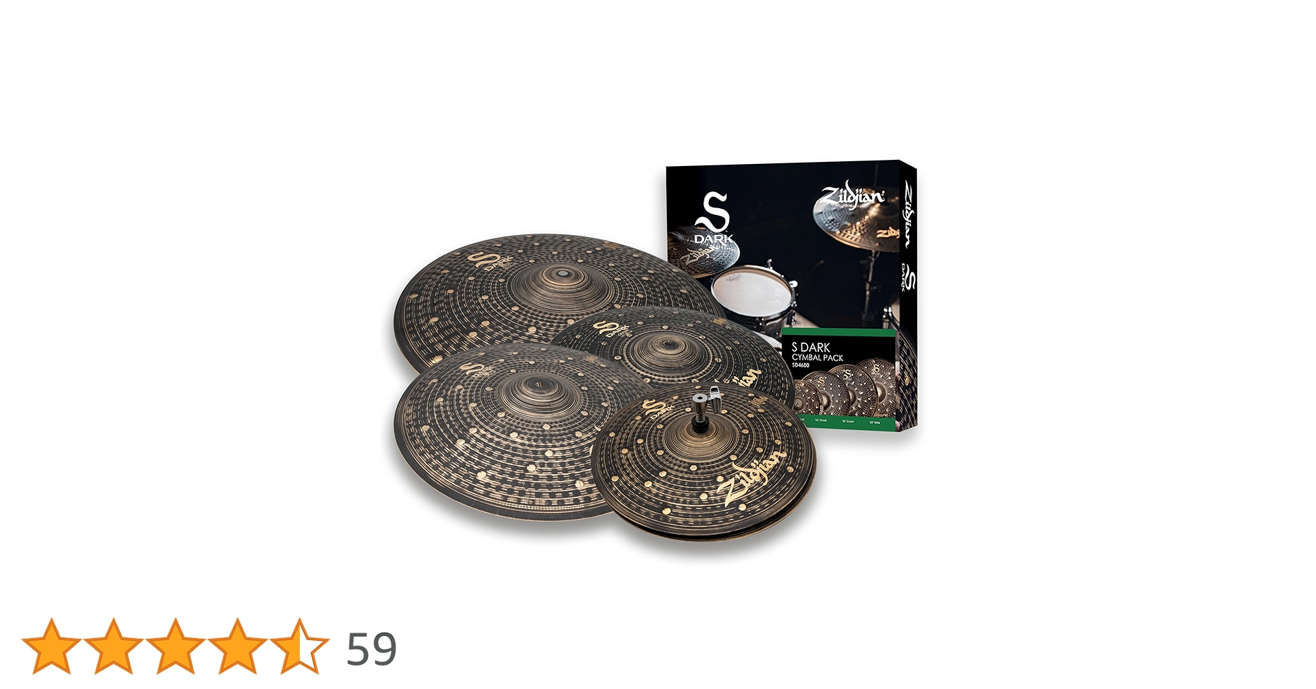 Amazon.co.jp: ZILDJIAN/S DARK CYMBAL PACK NAZLSD4680 14HH